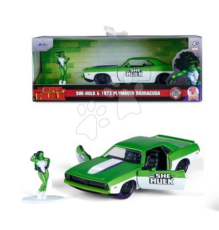 Modelos - Cochecito Playmouth Barracuda 1973 Marvel Jada - 3