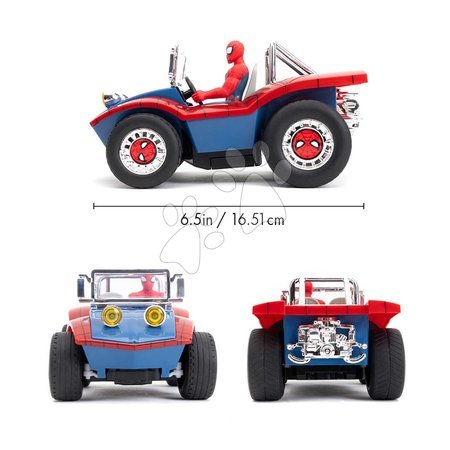 Samochodziki na pilota - Autko zdalnie sterowane RC Buggy Spiderman Marvel Jada - 11