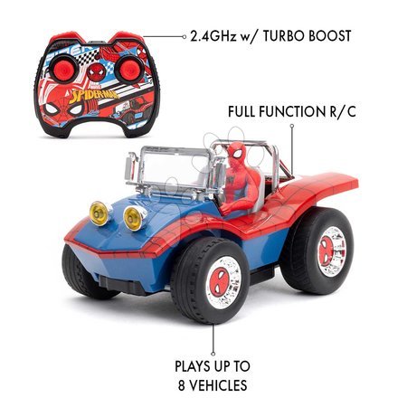 Samochodziki na pilota - Autko zdalnie sterowane RC Buggy Spiderman Marvel Jada - 12