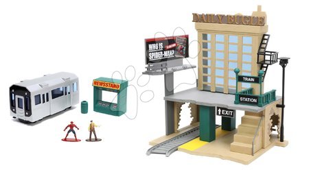 Modely - Stavebnice Marvel Spiderman NYC Deluxe Nano Scene Jada - 2