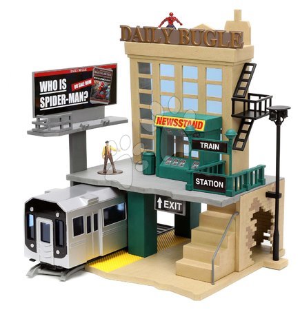 Modely - Stavebnice Marvel Spiderman NYC Deluxe Nano Scene Jada - 5