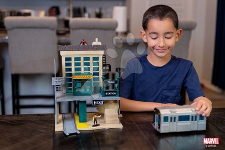 Modely - Stavebnice Marvel Spiderman NYC Deluxe Nano Scene Jada - 12