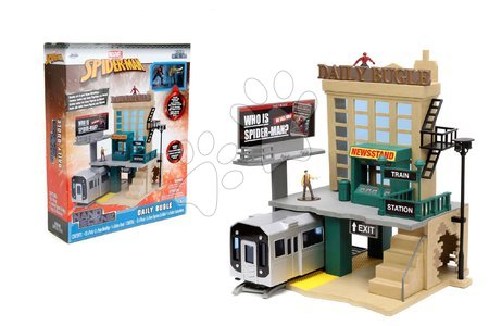 Modely - Stavebnice Marvel Spiderman NYC Deluxe Nano Scene Jada - 7