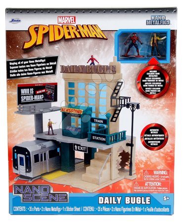 Modely - Stavebnice Marvel Spiderman NYC Deluxe Nano Scene Jada - 8