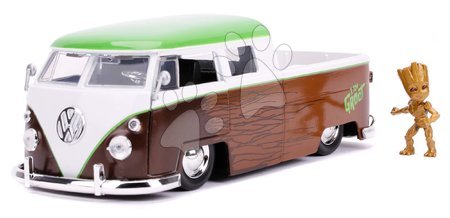 Modely - Autíčko Marvel Groot 1963 VW Bus Pickup Jada