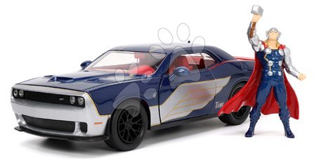 Jucării pentru copilași de la 6 la 9 ani - Mașinuța Marvel Dodge Challenger 2015 Jada