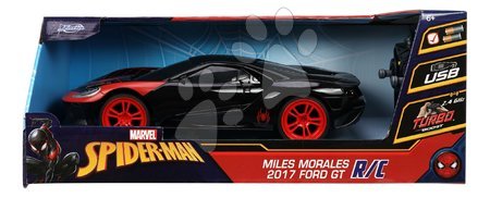 Samochodziki na pilota - Autko zdalnie sterowane RC Marvel Miles Morales 2017 Ford GT Jada - 10