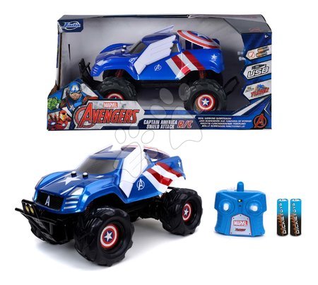 Coches teledirigidos - Coche teledirigido RC Attack Capitán América Marvel Jada - 11