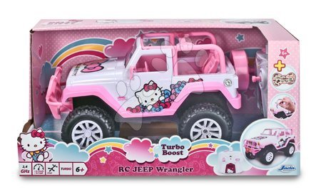Samochodziki na pilota - Autko zdalnie sterowane RC Jeep Wrangler Hello Kitty Jada - 2