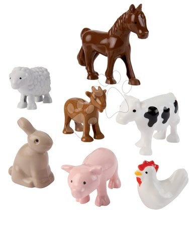 Building and construction toys - Abrick Écoiffier Farm Animals Set