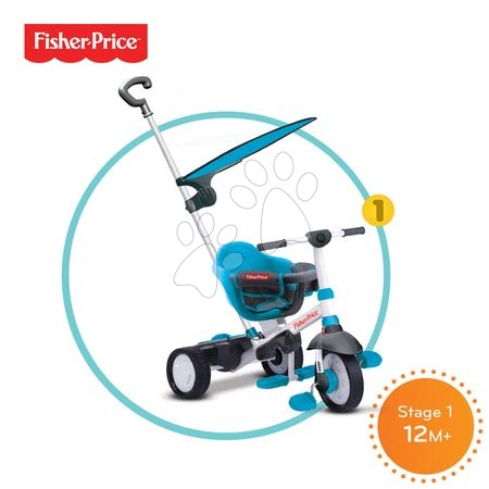Tříkolky od 10 měsíců - Tříkolka Fisher-Price Charm Plus Touch Steering smarTrike - 1