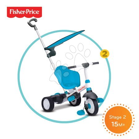 Tříkolky od 10 měsíců - Tříkolka Fisher-Price Charm Plus Touch Steering smarTrike - 2
