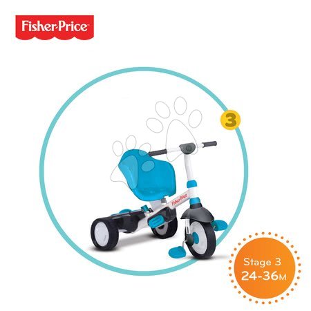 Tříkolky od 10 měsíců - Tříkolka Fisher-Price Charm Plus Touch Steering smarTrike - 3