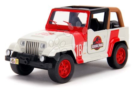 Játékok 6 - 9 éves gyerekeknek - Kisautó Jeep Wrangler Jurassic World Jada