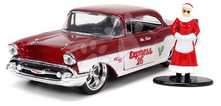 Játékok 6 - 9 éves gyerekeknek - Kisautó karácsonyi Chevrolet 1957 Jada