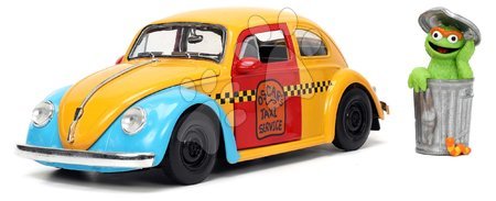 Jucării pentru copilași de la 6 la 9 ani - Mașinuța Sesame Street VW Beetle 1959 Jada_1