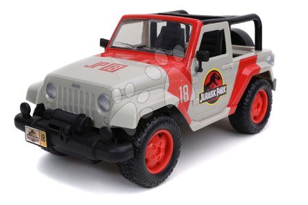 Mașinuțe și simulatoare - Mașinuță cu telecomandă RC Jeep Wrangler Jurassic World Jada