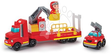 Jocuri de construit - Joc de construit pompier Abrick Fire Truck Operation Écoiffier