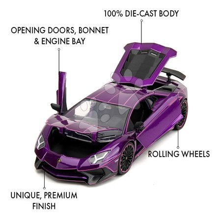 Modele - Autko Lamborghini Aventador SV Pink Slips Jada - 13