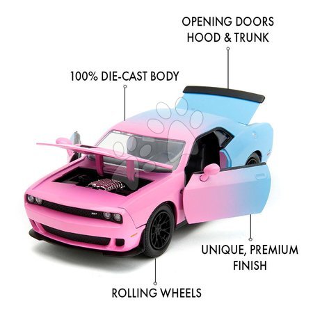Modely - Autíčko Dodge Challenger 2015 Pink Slips Jada - 13
