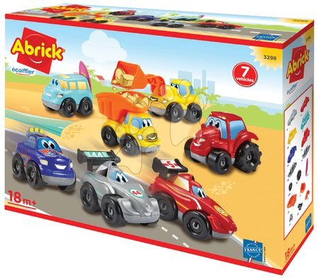 Abrick - Épitőjáték 7 kisautóval Abrick Fast Car Écoiffier_1