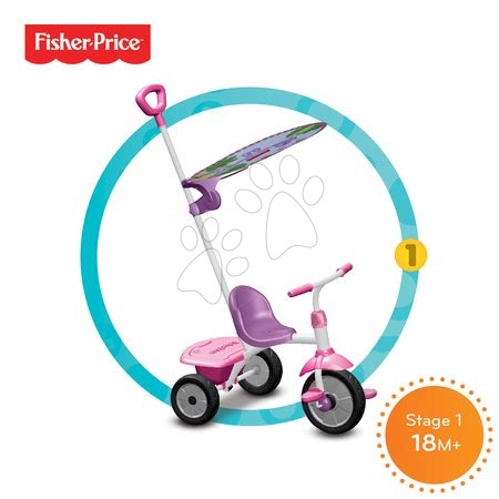 Triciklik 15 hónapos kortól - Tricikli Fisher-Price Glee Plus smarTrike rózsaszín-lila 18 hó-tól_1