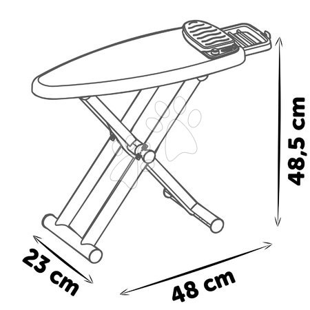 Kinderbügelbretter - Bügelbrett mit Dampfbügeleisen Tefal Ironing Board Smoby - 17