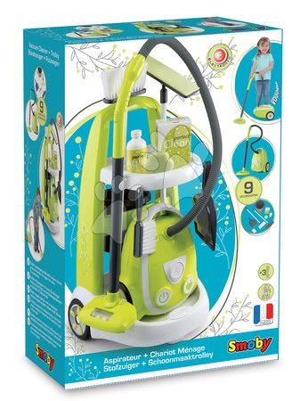 Igre v gospodinjstvu - Čistilni voziček Clean Smoby - 12