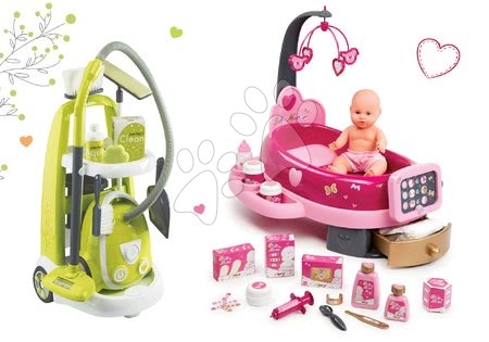 Hry na domácnost - Set úklidový vozík s elektronickým vysavačem Vacuum Cleaner Smoby - 37