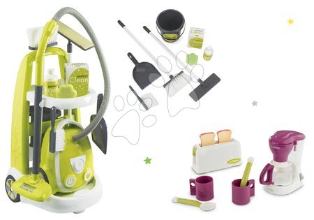 Zabawy w dom - Ustaw wózek odkurzacza z elektronicznym odkurzaczem Vacuum Cleaner Smoby. - 22