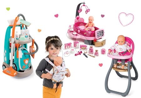 Hry na domácnost - Set úklidový vozík s elektronickým vysavačem Vacuum Cleaner Smoby - 36