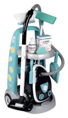 Hry na profesie - Set upratovací vozík s elektronickým vysávačom Cleaning Trolley Vacuum Cleaner Smoby _1