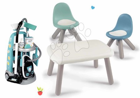 Jocuri de uz casnic - Set cărucior de curățenie cu aspirator elecronic Cleaning Trolley Vacuum Cleaner Smoby 