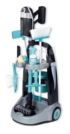 Jocuri de uz casnic - Cărucior de curățenie cu aspirator vertical Rowenta Trolley+Vacuum Cleaner Smoby