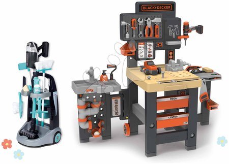 Carros de limpieza sets - Set de carrito de limpieza y mesa de trabajo Rowenta Trolley Smoby