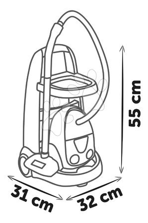 Reinigungswagen für Kinder - Putzwagen mit elektronischem Staubsauger Rowenta Vacuum Cleaner Smoby - 12