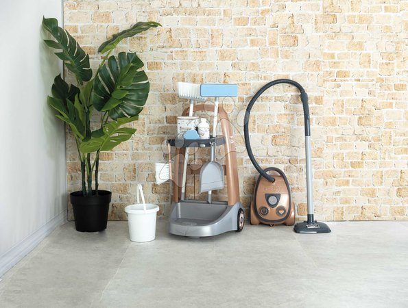 Reinigungswagen für Kinder - Putzwagen mit elektronischem Staubsauger Rowenta Vacuum Cleaner Smoby - 8