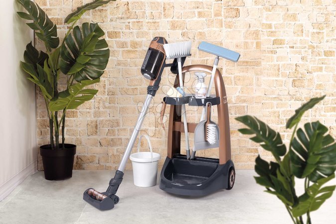 Reinigungswagen für Kinder - Putzwagen mit Stielsauger Rowenta Trolley Upright Hoover Smoby - 6
