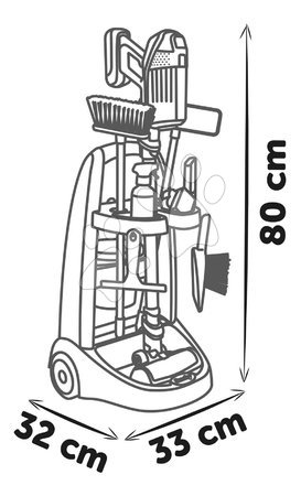 Reinigungswagen für Kinder - Putzwagen mit Stielsauger Rowenta Trolley Upright Hoover Smoby - 11