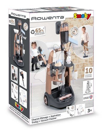 Reinigungswagen für Kinder - Putzwagen mit Stielsauger Rowenta Trolley Upright Hoover Smoby - 12