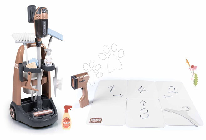 Set pulizie giocattolo - Set carrello pulizie e vaporizzatore manuale Rowenta Trolley Upright Hoover Smoby