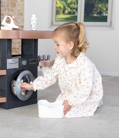Haushaltsspielzeug - Waschecke mit Waschmaschine und Staubsauger Rowenta Wash&Clean Laundry – Smoby - 5