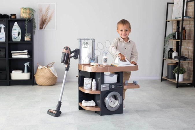 Haushaltsspielzeug - Waschecke mit Waschmaschine und Staubsauger Rowenta Wash&Clean Laundry – Smoby - 6
