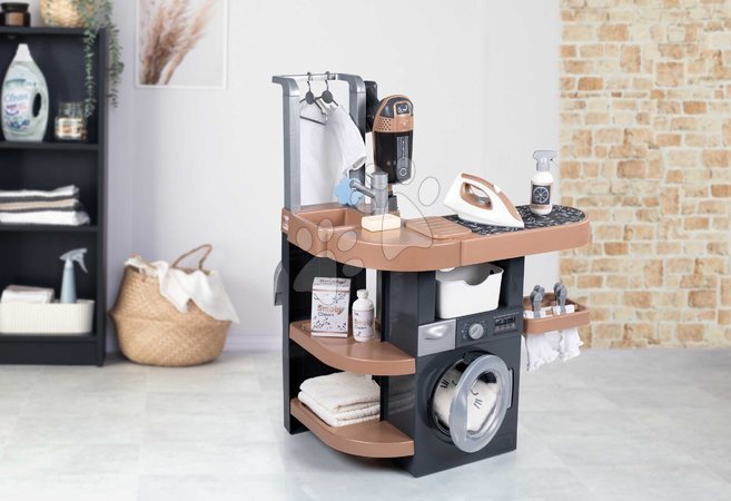 Haushaltsspielzeug - Waschecke mit Waschmaschine und Staubsauger Rowenta Wash&Clean Laundry – Smoby - 8