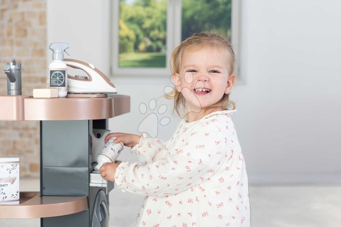 Haushaltsspielzeug - Waschecke mit Waschmaschine und Staubsauger Rowenta Wash&Clean Laundry – Smoby - 10