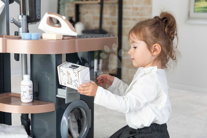 Haushaltsspielzeug - Waschecke mit Waschmaschine und Staubsauger Rowenta Wash&Clean Laundry – Smoby - 13