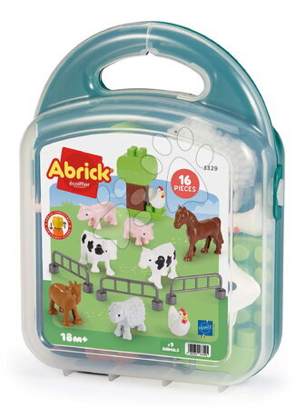 Kit de construção e blocos | Página 2 - Blocos de montar em estojo Os Animais do Campo Écoiffier