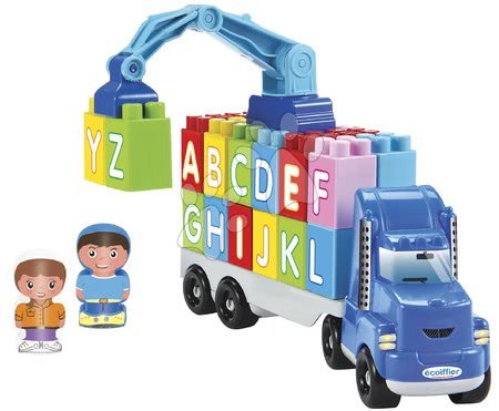 Kocke i puzzle - Kamion s dizalicom ABC Abrick Truck Ecoiffier