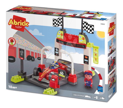 Stavebnice Écoiffier - Stavebnice s formulí v zastávce Pit Stop Formule 1 Abrick Écoiffier - 4