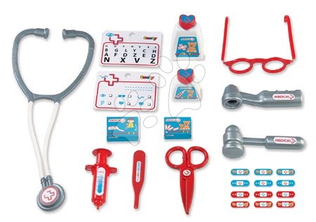 Cărucioare medicale pentru copii - Set cabinet medical cu anatomia corpului uman Doctor's Office Smoby - 11